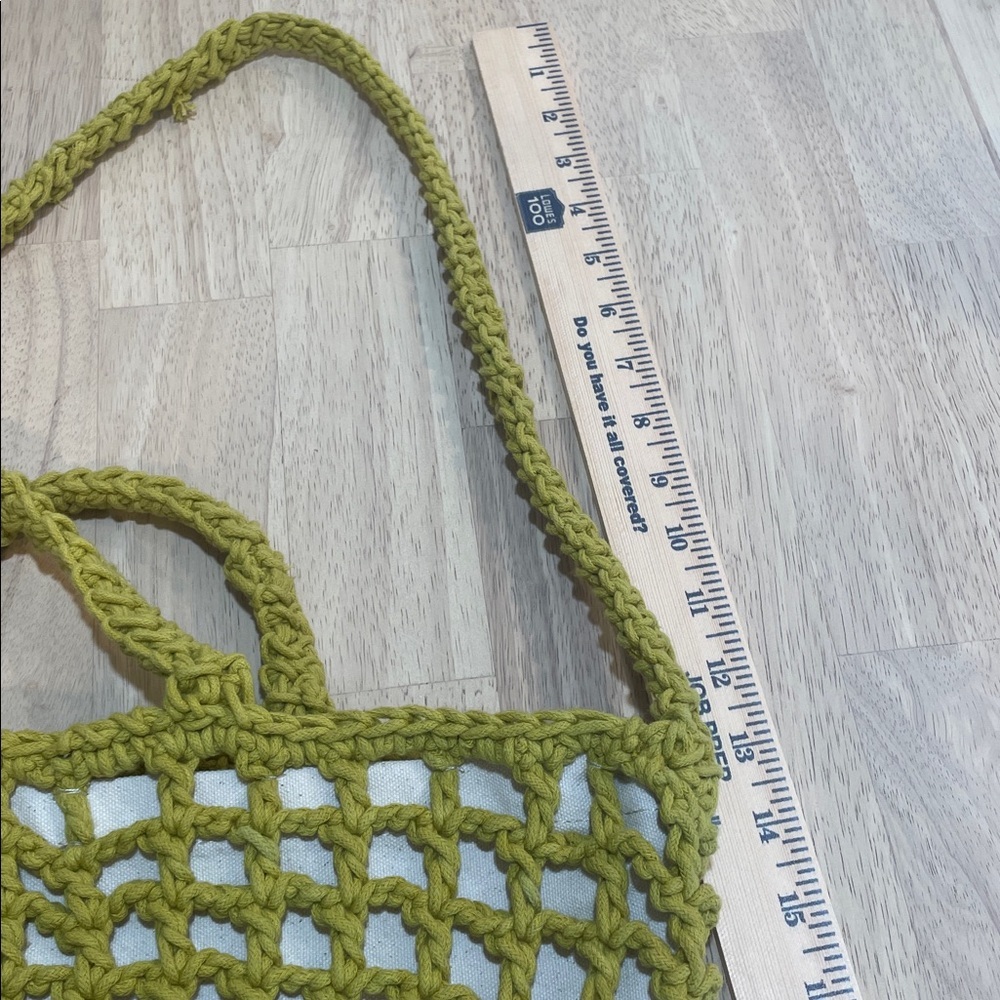 MADEWELL The Crochet Shoulder Bag gilded chartreuse - Picture 7 of 9